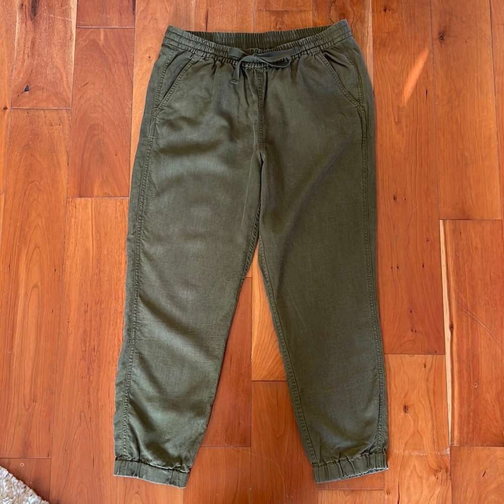 Point Sur For JCrew Seaside Pant olive green size 6 Tall